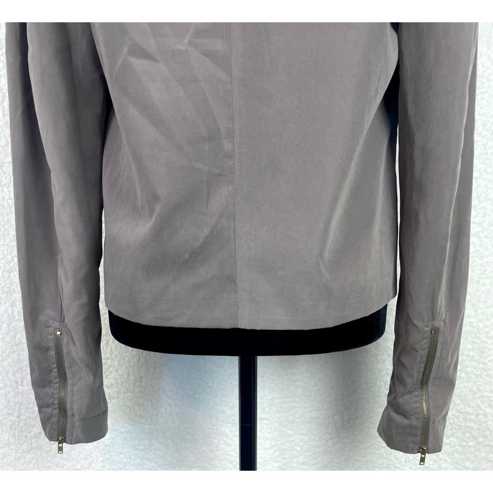 PINKMELO • Grey/Gold Drape Front Jacket, S - Picture 8 of 14